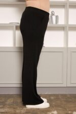 BezeXL Rahat Kesim Büyük Beden Basic Pantolon Siyah - Görsel 4